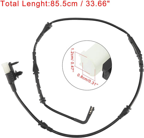 X AUTOHAUX 2pcs Car Rear Brake Pad Wear Sensor 2 Pins for Land for Rover Discovery Sport 2015-2019 LR061394...
