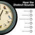 Mark Feldstein, The Original Singing Bird Clock, 8 Inch, Green...
