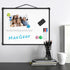 MaxGear Double-Sided Dry Erase Board for Wall, 16"x12" Hanging Whiteboard, Small White Board with 3 Markers&4 Magnets, Portable for Students - Pla...