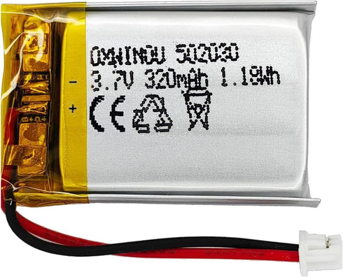 3.7V 320mAh 502030 Battery for VXI BlueParrott B250-XT Bluetooth Headset Battery Replacement dashcam Nextbase Dash cam 402G 412GW 512G Cobra 840 K...