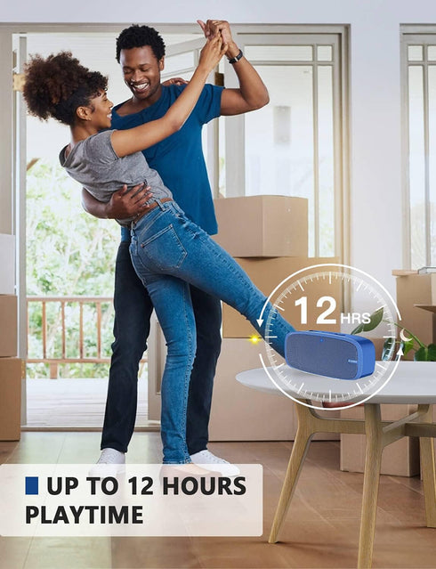 LENRUE Bluetooth Speaker, Wireless Portable Speaker with Loud Stereo Sound, Rich Bass, 12-Hour Playtime, Built-in Mic. Perfect for iPhone, Samsung...