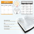 JJPRO Magnetic Monthly Calendar Whiteboard Set for Fridge-Monthly Planning Board and Two Bonus Dry Erase Grocery Board&Weekly Menu Board-Meal Plan...