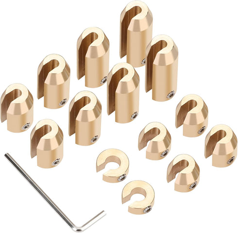 WYNNsky 14PCS Motorcycle Spoke Wheel Weights, Brass Reusable Wheel Spoke Balance for ADC Bikes and Other Spoke Wheeled Bikes...