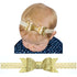 Elesa Miracle 2pcs Baby Hair Accessories Baby Girl's Gift Box with Shiny Bow Crown Tiara Headband (2pc- Gold)...