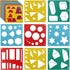 20pcs Drawing Stencils for Kids, Geometric Shapes Stencils 5 Colors Simple Stencils for Painting Cute Patterns Design Drawing Template Set for Kid...