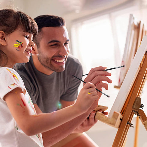 2 Pack 8x10 Pre Drawn Canvas Painting Kit, Beautiful Peony Flower Vase Paint Party Kits for Kids and Adults, Easy DIY Acrylic Painting on Canvas...