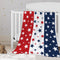 YeeJu Patriotic Throw Blanket for Baby Small 4th of July Memorial Day Fourth of July Blanket for Toddler Swaddle Soft Fleece Blanket Red White Blu...