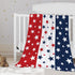 YeeJu Patriotic Throw Blanket for Baby Small 4th of July Memorial Day Fourth of July Blanket for Toddler Swaddle Soft Fleece Blanket Red White Blu...
