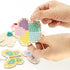 VKPI Wooden Cross Stitch Kits for Kids, Make Your Own 6 Cross Stitching Keyrings, Wood Sewing Kit, Arts & Crafts Butterfly, Flower Ornaments, Embr...