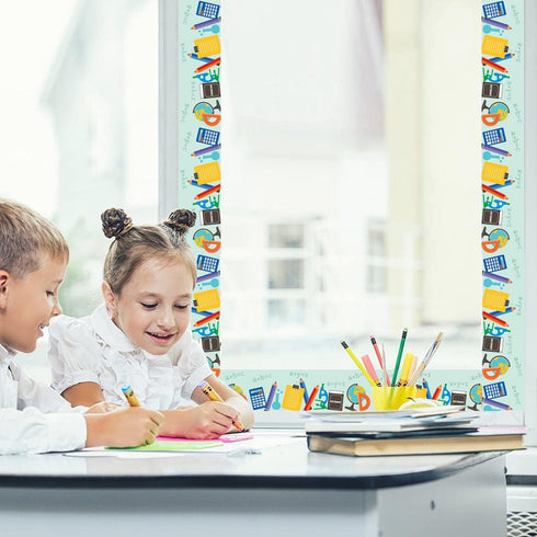 36FT Back to School Bulletin Board Border StraightTrim Die-Cut Bulletin Board Strips for Photo Wall Bulletin Board Decorations,Desks,Black Board,H...