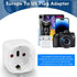 Europe to US Plug Adapter, OFOAEEA 2 Pack European to USA Plug Adapter, EU to US Plug Adapter, Europe to USA Travel Converter for EU Spain France ...