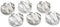 Trademark Innovations Glass Fermentation Pickling Jar Weights, Groove Grip Style (Set of 6)...