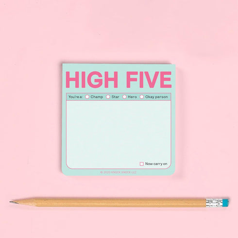 1-Count Knock Knock High Five to Do Sticky Note Pad, 3 x 3-inches, 100 Sheets (Pastel Edition)...