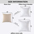 Kevin Textile Decoration Supersoft Linen Cushion Covers Square Throw Pillows Cover for Couch, 50x50 cm, Set of 2, Light Beige...