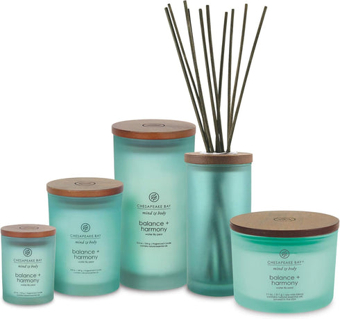 Chesapeake Bay Candle Scented Candle Balance + Harmony (Water Lily Pear) Coffee Table Home Décor...