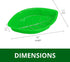 4E's Novelty Palm Leaf Party Serving Tray Plastic - Luau Candy Snack Tray Food Holder, Buffet Plates for Jungle Safari Hawaiian Party Supplies Din...