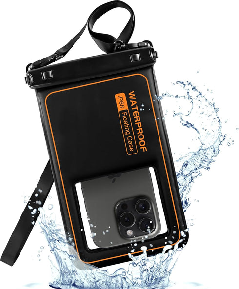 Diaclara Waterproof Phone Pouch, IP68 Floating Waterproof Phone Case with Lanyard for iPhone 15 Pro Max 14 Galaxy S24 Ultra, Underwater Screen Tou...