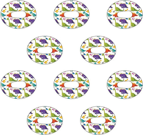 Dexcom G6 Precut Dinosaur Design Adhesive Patches - 10 Pack...
