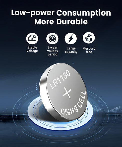 AG10 LR1130 Battery L1131f L1131 L1131c 389 390 LR54 LR 1130 1.5V Alkaline Batteries for Calculator Watch Battery 40 Pack...