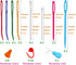 Y-Axis 24 Pcs Assorted Yarn Needles Bent Tapestry Needle Weaving Needle Darning Needles with Storage Box + Knitting Stitch Counter + Needle Thread...