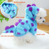 Dinosaur Dog Clothes for Small Dog Girl Boy,Fleece Winter Puppy Hoodies with Leash Ring,Cold Weather Coat for Cat,Funny Dog Dinosaur Costume for C...