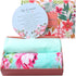 Galabloomer Newborn Swaddle Blanket with Headband Set Baby Girl Receiving Blanket Aqua Flower...