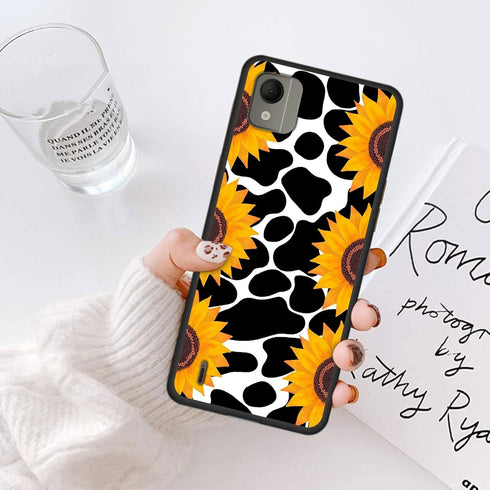 for Nokia C110 Phone Case, Soft TPU Ultra-Thin Nokia C110 N156DL 2023 Case for Women Girl, Flexible Anti Scratch Protective Shockproof Cover, Cow ...