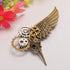 GRACEART Steampunk Plague Bird Wings Gears Brooch...