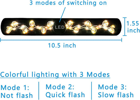 Luwint Led Light Up Armband, Glow in The Dark Wristband Safety Walking Running Gear at Night (1 Piece, 3 Modes)...