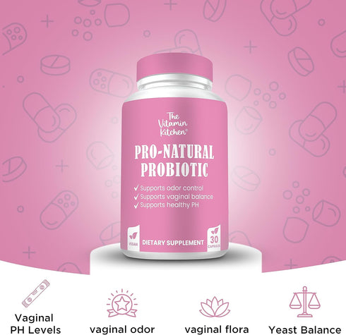 Vaginal Probiotics for Women- 5 Billion CFU Probiotic for pH Balance- Promote Healthy Vaginal Odor & Vaginal Flora- Non-GMO, Women's Vaginal Healt...