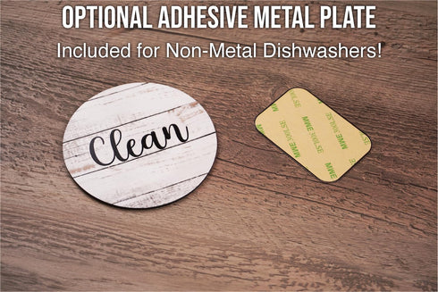 Dishwasher Magnet Clean Dirty Sign, Clean and Dirty Magnet for Dishwasher, Universal Dirty or Clean Dishwasher Magnet Indicator Dirty/Clean, Clean...