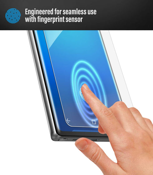 magglass Galaxy Note 20 Tempered Glass Screen Protector w/Fingerprint Display Compatibility - Bubble-Free Display Guard & Lens Protector for Samsu...