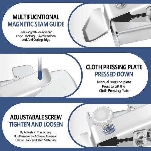 Buddy Sew Magnetic Seam Guide,Upgrade Third Generation Magnetic Seam Guide for Sewing Machine,Multifunctional Sewing Machine Guide for All Sewing ...