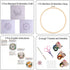 3 Sets of Full Range Embroidery Kits for Adults, Stamped Embroidery kit Include Stamped Embroidery Cloth with Floral Pattern, Embroidery Hoops, Co...