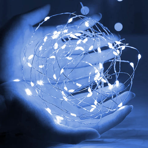 Dazzle Bright Fairy Lights Battery Operated, 20 FT 60 LED Silver Wire Waterproof Battery Operated String Lights, Christmas Decorations for Indoor ...