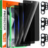 IMBZBK 3 Pack Privacy Screen Protector for Samsung Galaxy S24 Ultra Tempered Glass 3 Pack Camera Lens Protector Accessories Anti Spy Case Friendly...