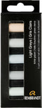 Rembrandt Soft Pastel Micro Set, 5-Piece Half Sticks, Light Greys...