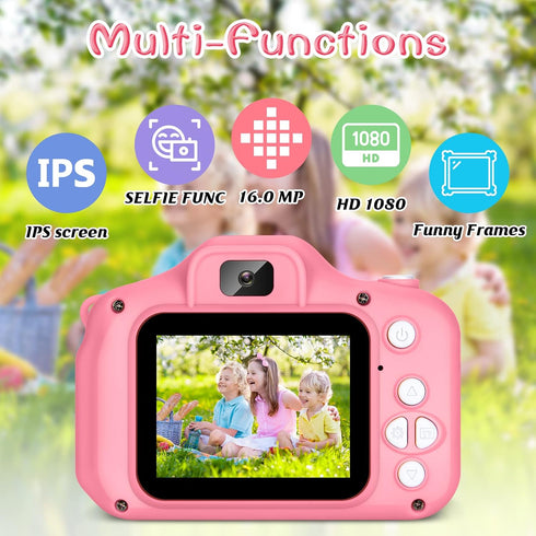 Kids Camera for Boys and Girls, SINEAU Digital Camera for Kids Toy Gift, Toddler Camera Birthday Gift for Age 3 4 5 6 7 8 9 10 with 32GB SD Card, ...