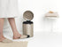 Brabantia PerfectFit Trash Bags (Size W/1.3 Gal) Thick Plastic Trash Can Liners with Drawstring Handles (40 Bags)...