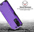 TJS Compatible for TCL 40 XL Case TCL 40 T T608DL Case, Lively Jitterbug Smart4 Case, with Tempered Glass Screen Protector Magnetic Support Hybrid...