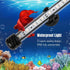 iKefe 11" White & Blue Submersible LED Aquarium Fish Tank Light with Timer/Dimmable Underwater Fish Tank Aquarium LED Lights Fixture for Saltwater...