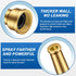 3/4 GHT Brass Garden Water Hose Spray Nozzle, 6 Inch High Pressure Water Hose Jet Nozzle Sprayer Sweeper for Cleaning Clutter, Roads, Yard, Vehicl...