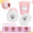 Ice Cream Containers (2 Pack - 1 Quart Each), Freezer Containers for Homemade Ice Cream Storage - Pink...