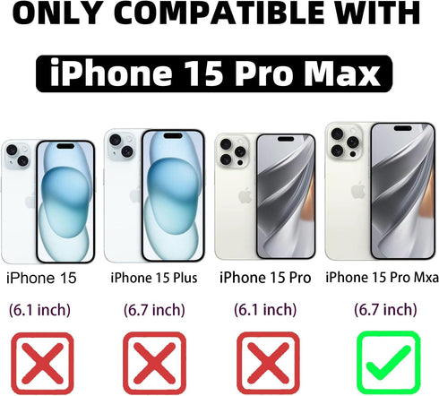 for iPhone 15 Pro Max Case Magnetic,for Women Girl Soft Cute Luxury Butterfly Pattern Plating Glitter Bling Phone Case Compatible with MagSafe Cle...