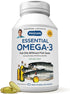 ANDREW LESSMAN Essential Omega-3 Mint - 60 Softgels - Ultra-Pure, High Potency Omega-3 Oils. High DHA, No Stomach Upset, No Contaminants, No Mercu...