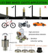 LED Tire Lights for Car 4 Pack Trucks Valve Stem Caps Bike Golf Cart Firefly Wheel Lights Bicycle Motorcycle Tyre Spoke Lights Waterproof for Kids...
