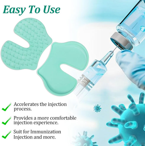 4Pcs Shot Pain Reducer Set,Shot Helper Pain Blocker Device,Reusable Shot Pain Blocker Device, Lightweight Immunization Shot Blocker for Kids and A...