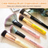210 PCS Makeup Brush Label Stickers,Waterproof Brush Name Labels,Self-adhesive Foundation Brushes Labels for Beauty Salon and Personal Use(Clear,1...