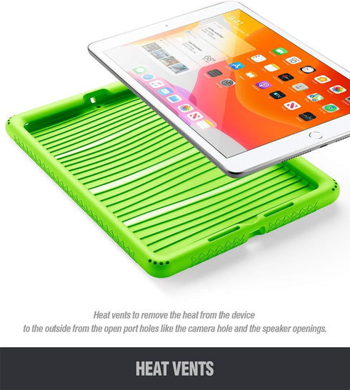 Poetic TurtleSkin Case Designed for iPad 10.2 9th Generation (2021) / 8th Generation (2020) / 7th Generation (2019), Heavy Duty Shockproof Kids Fr...