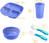 ECR4Kids My First Meal Pal Combo Set, Children's Tableware, Blue, 15-Piece...